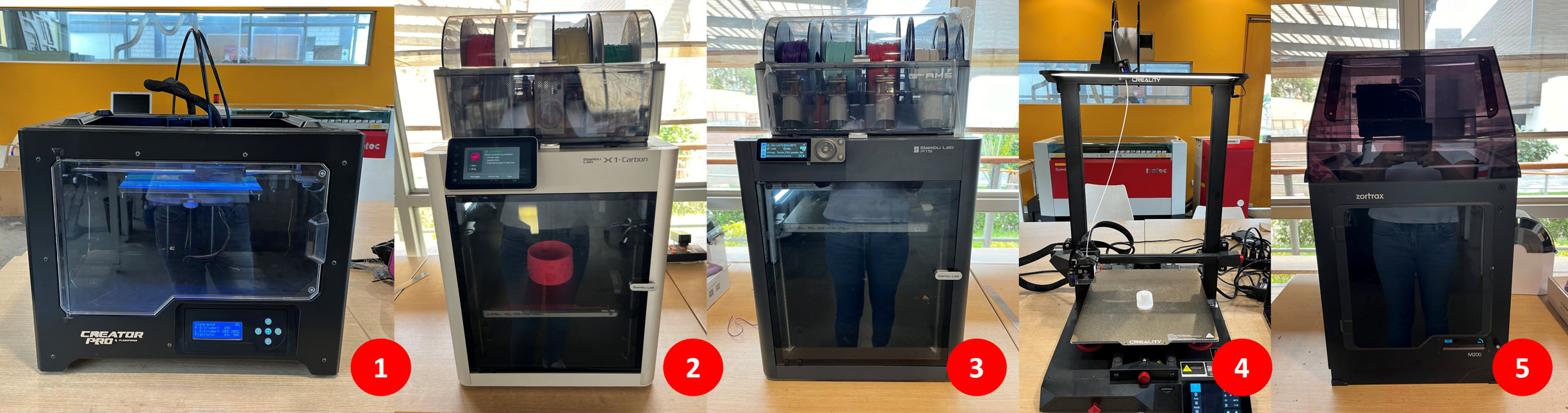 3D printers at Fab Lab ESAN
